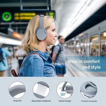 Aktivni Šumov, Slušalke Brezžične Bluetooth Slušalke Z Aptx Nad Uho Slušalke Z Mikrofonom Za Mobilne Telefone