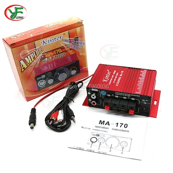 1PCS Arkadna Igra, MA-170 12V 2-kanalni LED Mini HI-fi Stereo Ojačevalec Za Arkadna JAMMA MAME Pralni Omare