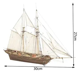 1:100 Lesene Sestavljeni Jadrnico Starosti Navigacija DIY Klasično Jadranje Ladja Model Sestavljeni Leseni Kit DIY Lesa Obrti