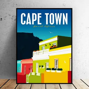 Cape town Potovanja Platno, Tisk Wall Art Plakat Slika Sodoben Minimalističen, Spalnica, Dnevna Soba Dekoracijo Brez Okvirja