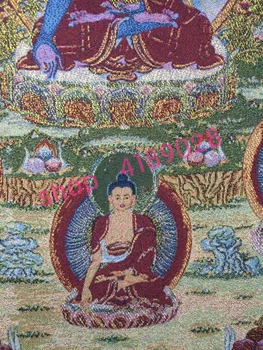 Tibera Buddhist Thangka vezenje, osem Guardian bogov kipi Bude, doma dekoracijo freske