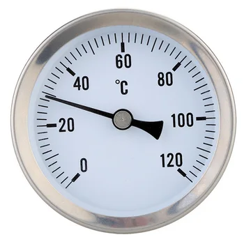 63mm Izbiranje Horizontalno Termometer Aluminija Merilnik Temperature Merilnik Za Vodne Pipe/ klimatske Cevi/ Oil Tank