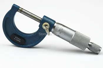 Visoka kakovost Modrim Okvirjem iz Nerjavečega Jekla, 0-25 mm, Zunanji Mikrometer 25 mm mikrometer debeline kaliper za merjenje merilnik orodje
