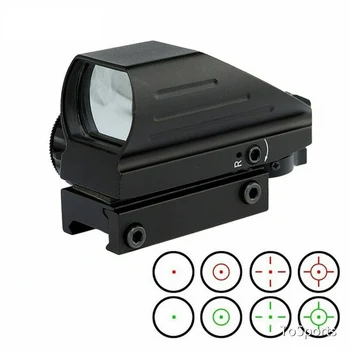 HD103 Reflex Rdeča Zelena Laser Pogled Taktično 4 Reticle Holografski Predvidene Dot Sight Področje Airgun Pogled Lov 20 MM Železniškega Gori