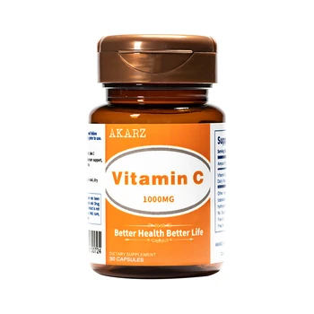 AKARZ Znane blagovne znamke Vitamin C, Močan Antioksidant, Ki Podpira Imunski Zdravje 1000mg