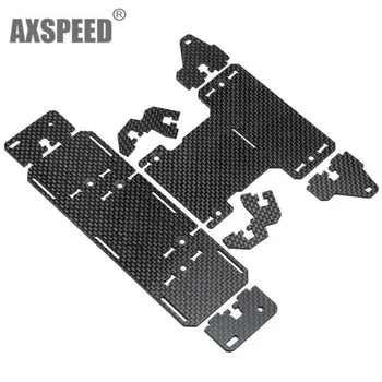 AXSPEED 1pcs Ogljikove Baterije Spredaj Nameščena Spremembo Delov Plošča za SCX10 Rc Avto Dela