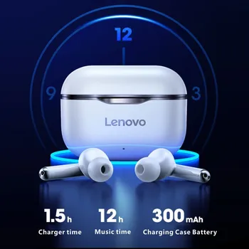 Lenovo LP1 TWS Brezžične Slušalke Bluetooth 5.0 Dual Stereo Zmanjšanje Hrupa, HIFI Bas Touch Kontrole Dolgo Pripravljenosti 300mAH Slušalke