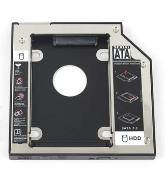 WZSM NOVO 9.5 mm SATA 2. Trdi Disk, Pogon SSD HDD Caddy za Dell Precision M4800 M6800 M4600 M6400