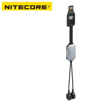 NITECORE LC10 prenosne magnetne zunanji USB polnilec za cilinder polnilna Li-ion baterija, 1A MAX DC 5V s senzorjem svetlobe