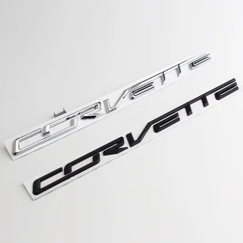 3D Kovinske zlitine Corvette Logo Grb Avto Styling Značko google Chrome Nalepke, Nalepke Za leto Corvette Stingray Z06 Zamenljivih Z71