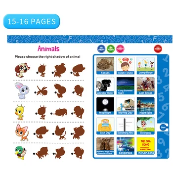 Arabski jezik branje knjige večfunkcijsko učenje, E-knjiga za otroke,sadje, živali, Kognitivne in Dnevno Duaas za Islam otrok igrača