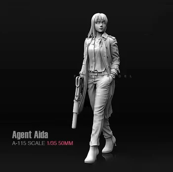1/35 ,55mm smolo model komplet številke Agent Aida Ženska strelec unpainted A-115