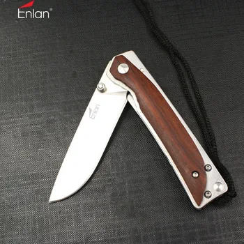 ENLAN L03 Zložljiva Žepni Nož 8Cr13Mov Rezilo Leseni Ročaj Prostem Kampiranje, Lov Preživetje Reševanje EOS Noži Taktično Nož