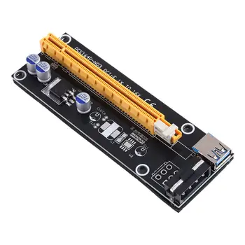 60 cm PCIE PCI-E Riser Card PCI Express 1x Podaljšek za USB 3.0 16x SATA da 4Pin IDE vmesnik za Rudarstvo Bitcion Rudar