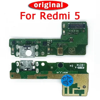 Original USB Charge Odbor Za Xiaomi Redmi 5 Plus 5A Polnjenje Vrata PCB Butec Priključek Flex Kabel Nadomestni Rezervni Deli