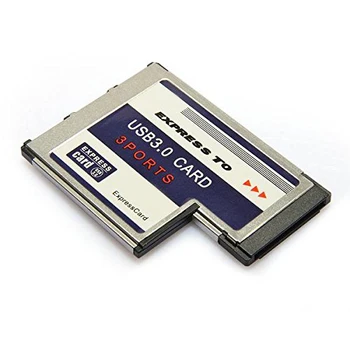 PROMOCIJA! Vroče 3 Vrata USB 3.0, Express Card 54 mm PCMCIA Express Kartica za Prenosni računalnik NOVA