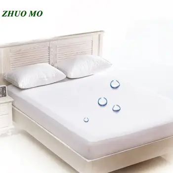 ZHUO MO Visoko kakovost nova bela postelja kritje vzmetnice zaščitnik nepremočljiva posteljo Stanja Z Elastičnim za domače spalnice, vzmetnice pokrov