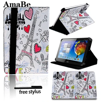 Anti-Prah Usnje Tablet Stojalo Pokrov Primeru za Acer Iconia Ene 7 B1/ 8 B1/ 10 B3 Tablet + Pisalo Tablet Zaščitni Lupini