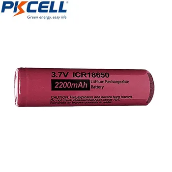 PKCELL ICR18650 18650 Li-ionska Baterija 3,7 V 2200 mAh Polnilne Li-Ion Visoko Spusti Baterija za flashinglight baterije NOVO Izvirno