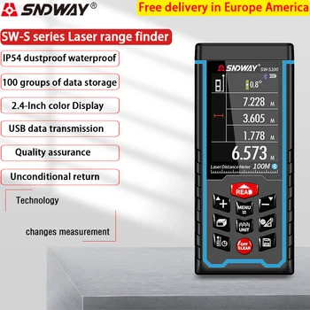 SNDWAY Digitalni Laser rangefinder Barvni zaslon Rechargeabel 100 M-70M-50M Laser Range Finder distance meter brezplačna dostava