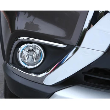 2PCS ABS Chrome Avto Sprednji Žarometi za Meglo Lučka za Kritje Trim Za Mitsubishi Outlander 2019 Avto Styling Dodatki