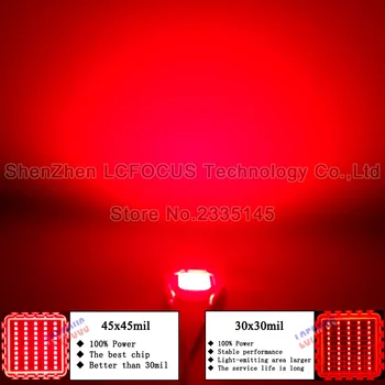 High Power 10W Rastejo LED COB SMD Žarnico, temno Rdeče barve, 660nm 630nmDIY 10W 20W 30W 50 W 100W LED Grow Light Za Notranjo Rast Rastlin,