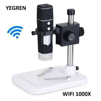 1000X WIFI Digitalni Mikroskop Brezžični Pametni Mobilni Telefon Elektronskim Mikroskopom PCB Pregled Učenja Insektov Opazovanje