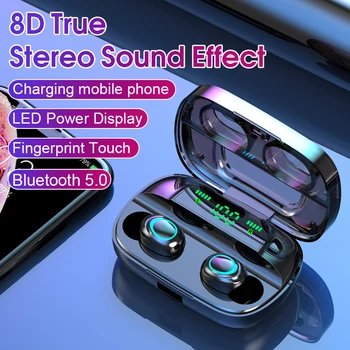 S11 TWS Brezžične Bluetooth Slušalke 3500mAh Slušalke Bluetooth 5.0 LED Digitalni Zaslon Slušalke, Prostoročno Čepkov Z Mic
