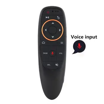 Glas Daljinski upravljalnik 2.4 G Brezžični Zraka Miško Mikrofon Žiroskop IR Učenje za Android TV Box T9 H96