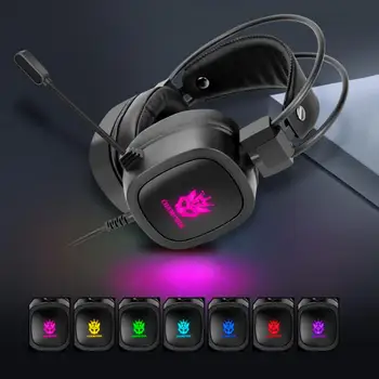 S100 7 Barvo utripajoča Lučka Računalnik Slušalke Žične Slušalke 7.1 RGB Osvetljen Slušalke E-športne Igre Slušalke Z Mikrofonom
