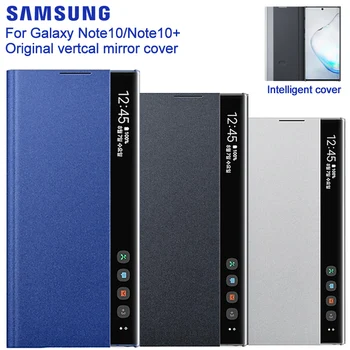 Samsung Original Ogledalo Flip Primeru Telefon Za Samsung Galaxy Note10 Opomba 10 Plus 5G Note10+ Zaščitni ovitek primerom Ogledalo