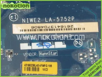 NOKOTION LA-5752P za Lenovo G560 prenosni računalnik z matično ploščo intel HM55 DDR3 Mainboard Mati Plošče garancija 60 dni
