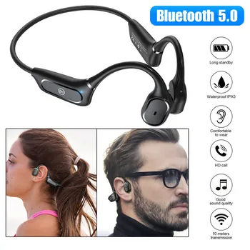 Kostno Prevodnost Slušalke Bluetooth 5.0 Brezžični Šport Slušalke Slušalke Kostne Prevodnosti Odprto Uho Šport Na Prostem Auriculares