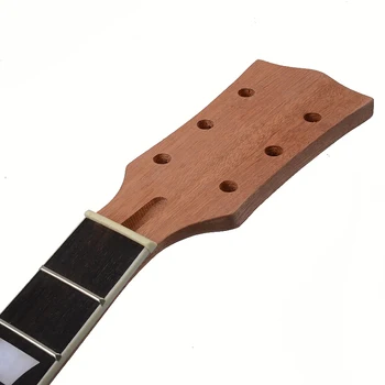 22 Fret Lp Vratu Kitare Mahagoni Palisander Fingerboard Sektorja in Zavezujoče Podolgovat za Lp Električna Kitara Vratu Zamenjava