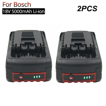 2PCS BAT609 Zamenjava Baterije 18V 5000mAh Litij-za Bosch 18V Baterija za ponovno polnjenje BAT618 BAT622 ročna Orodja GSR 18v-Li