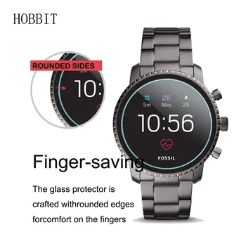 2nahrbtnik 2.5 D Jasno Kaljeno Steklo Screen Protector Za Moške Fosilnih Q Explorist HR Gen 4 5 Smartwatch ščitnik Zaščitno folijo