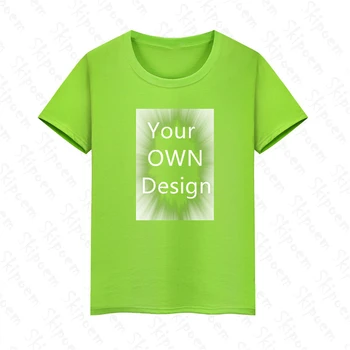 Svoje natisnjeno vsebino, moških in žensk sliko po meri DIY kratka sleeved bombaž Tshirt priložnostne barvo T-shirt oblačila T-shirt