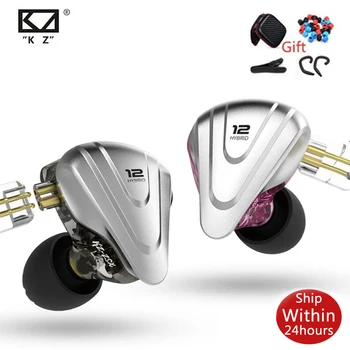 KZ ZSX 5BA+1DD 12 Enota Terminator Hibridni Kovine in-Ear Slušalke HI-fi Slušalke za Glasbo, Šport Slušalka Za ZS10 Pro ZAX ASX EDX Z1 S2