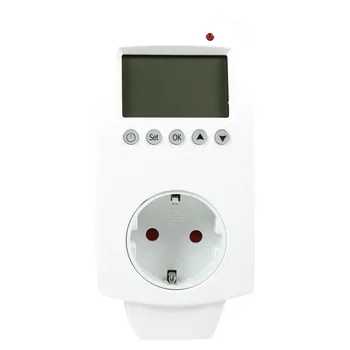 Programabilni Digitalni Vtič V Thermoregulator LCD Temperaturni Regulator Nadzor klimatska Naprava Termostat EU Plug
