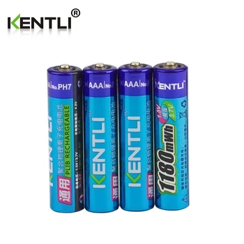 KENTLI 4pcs brez spominskega učinka 1,5 v 1180mWh AAA litij-li-ion baterije za ponovno polnjenje baterije