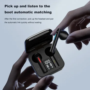 Novi Mini Brezžične Slušalke V5.0 TWS Brezžične Bluetooth Slušalke LED Zaslon Inteligentni zmanjšanje hrupa Šport Slušalke Čepkov