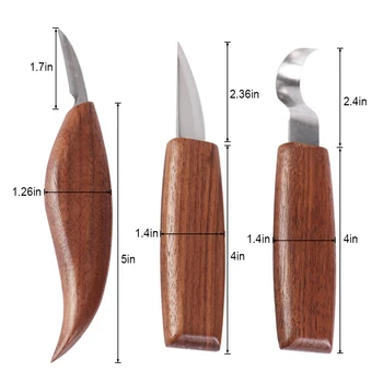 Dleto 5Pc/Set Lesnoobdelovalnih Rezilo Ročno Orodje Set Carving Nož Barvo Lesa Mizar Dleta Trajne Graviranje bo Ustrezala ToolCarpentry