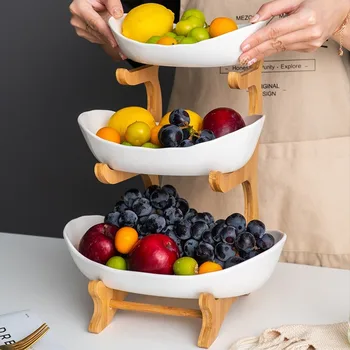 Keramični sladkarije jed dnevni sobi doma prigrizek ploščo ustvarjalne moderno suho sadje sadje košarice keramično ploščo platters in pladnji