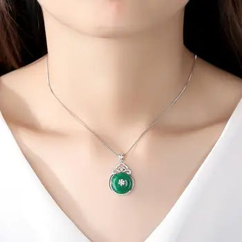 SINZRY NOVO kubičnih cirkonij ustvarjalni krog kamna obesek ogrlice elegantna dama, nakit, pribor