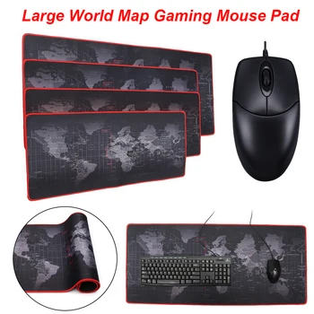 Nov Prihod 900x40mm/800x400mm/700x300mm Velikosti Zemljevidu Sveta gume mouse pad računalniške igre tablet mousepad za miško igralec