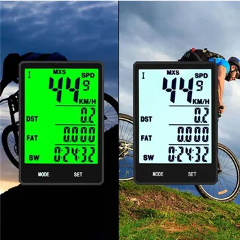 Vodotesna GPS Kolesarski Računalnik Brezžično In Žično MTB Kolo Kolesarski Števec Štoparica za Merjenje Watch LED Digitalni Stopnja