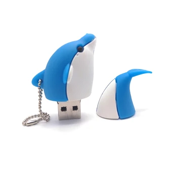 USB flash disk risanka dolphin pen drive pravi zmogljivosti memory stick ustvarjalno darilo pendrive 4GB 8GB 16GB 32GB 64GB usb ključ