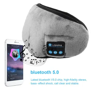 Brezžična tehnologija bluetooth 5.0 Slušalke Spalna Oči Masko predvajalnik Glasbe / Športne glavo Potovanja Slušalke Zvočniki vgrajeni Zvočniki, Mikrofon