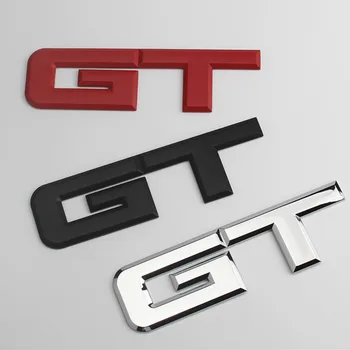 Visoka kakovost 3D Kovinski Avto Zadaj Straneh Fender Trunk Decals GT Logotip Emblemi Značko Nalepke Za Ford Mustang EcoBost 5.0 L V8 GT