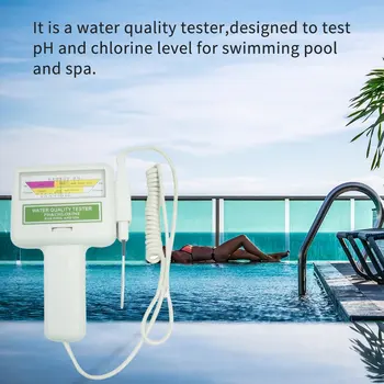 PH in Klora CL2 Digitalni Tester Kakovost Vode Prenosni Monitor za Bazen, Spa Akvarij Hydroponics PH Meter Testiranje